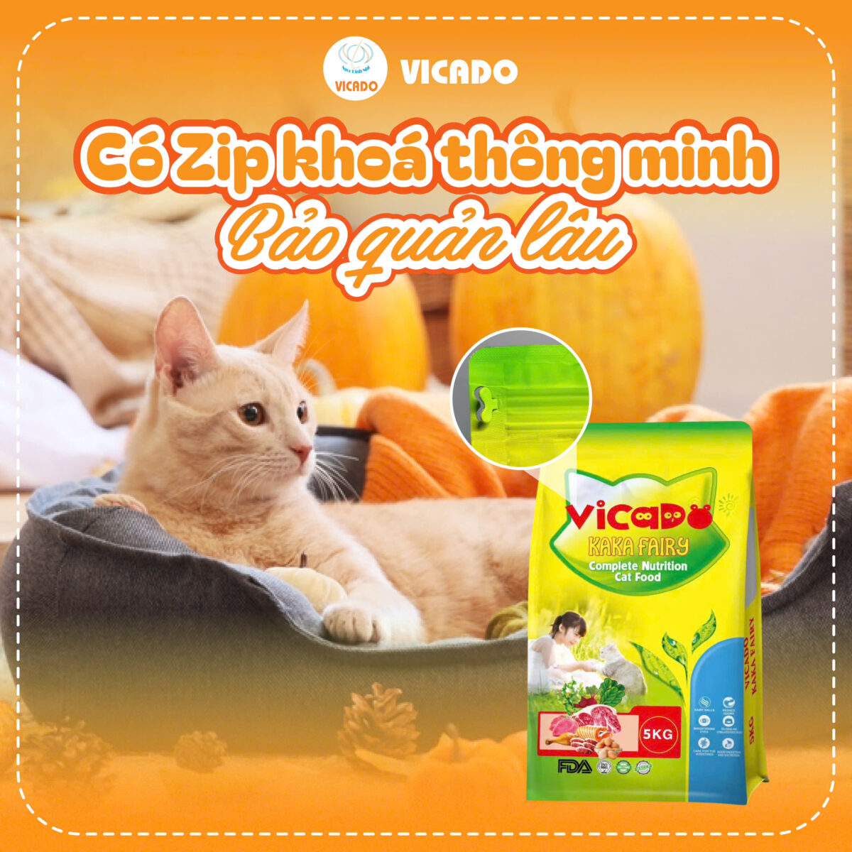Thức ăn hạt cao cấp Vicado 5kg Thức ăn hạt cao cấp Vicado 5kg
