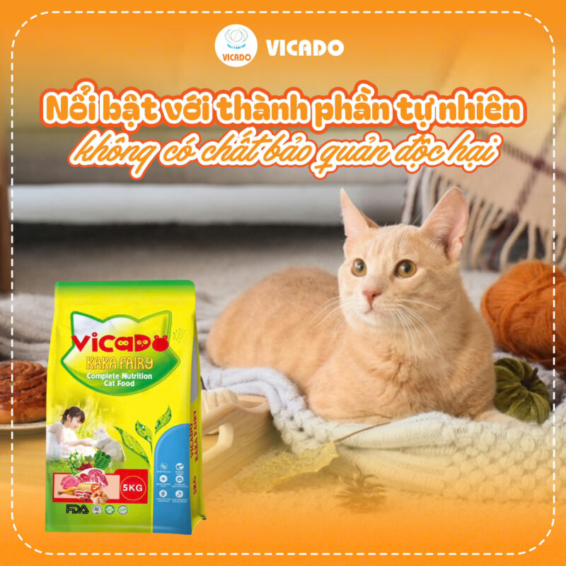 Thức ăn hạt cao cấp Vicado 5kg
