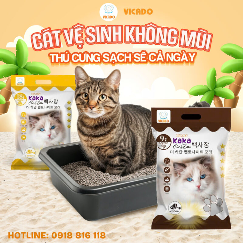 Cát vệ sinh Kaka mùi cafe 9L