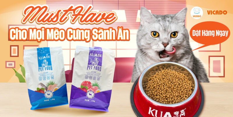 Thức ăn hạt cao cấp Kuake vị bò 1.5kg