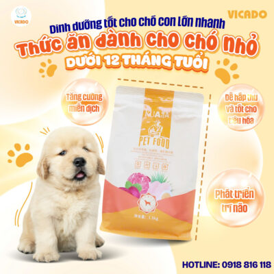 Thức ăn cho chó dưới 12 tháng tuổi 1.5kg