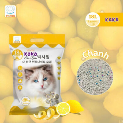 Cát vệ sinh Kaka mùi chanh 18L