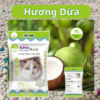 Cát vệ sinh Kaka mùi dừa 9L