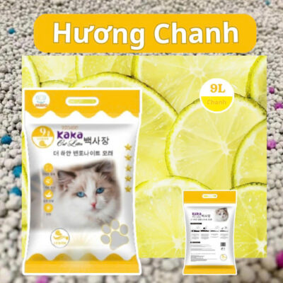 Cát vệ sinh Kaka mùi chanh 9L